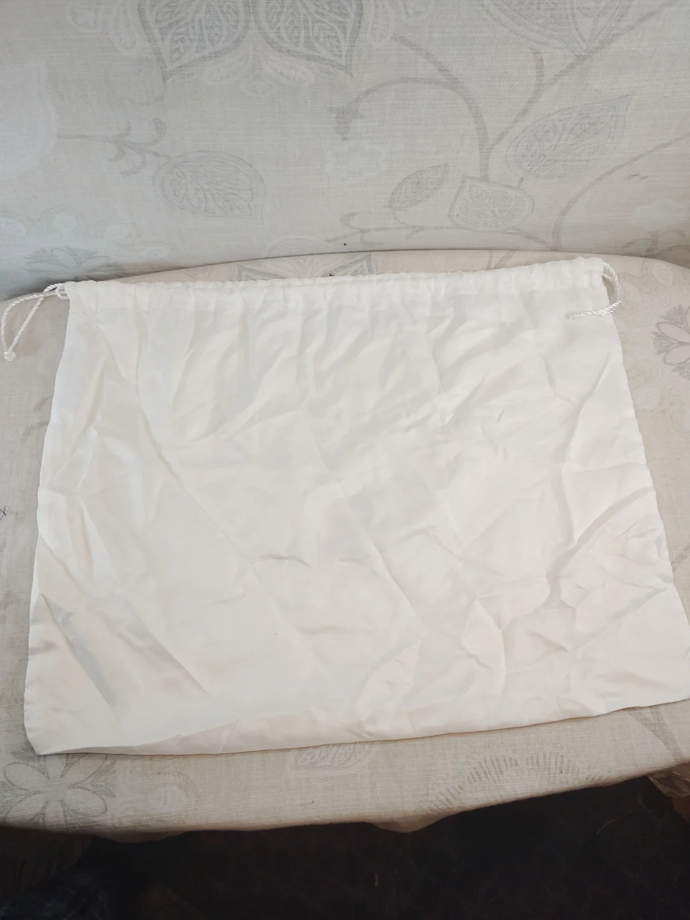 Coach White Drawstring Dust Bag